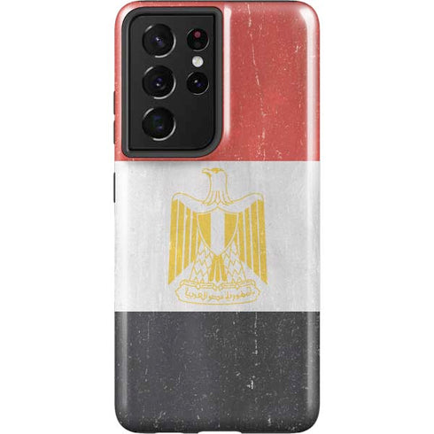 Egyptian Flag Distressed Galaxy S21 Ultra 5G Pro Case